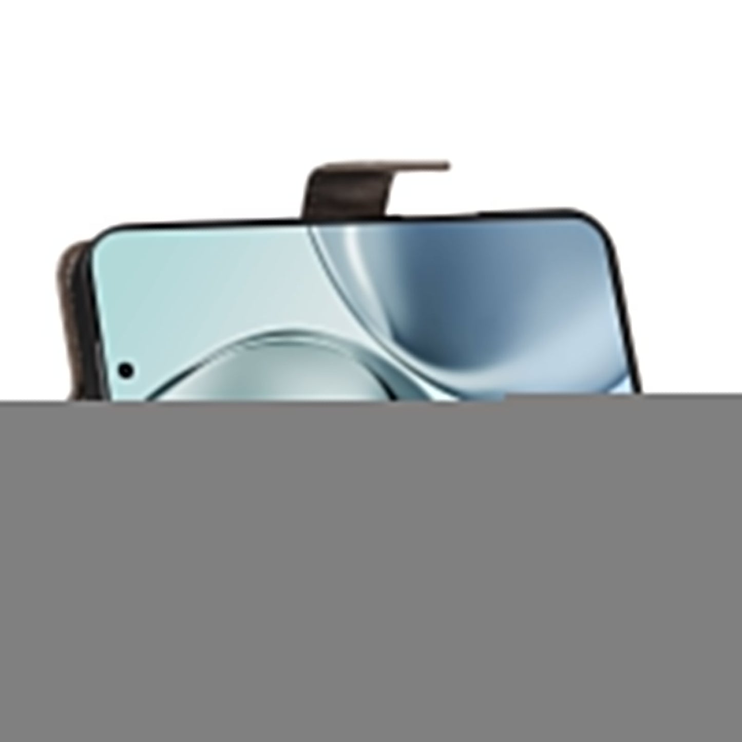 For Realme 14 Pro+ 5G Phone Case with Stand Cat Tree Pattern Leather Wallet Mobile Cover - Grey