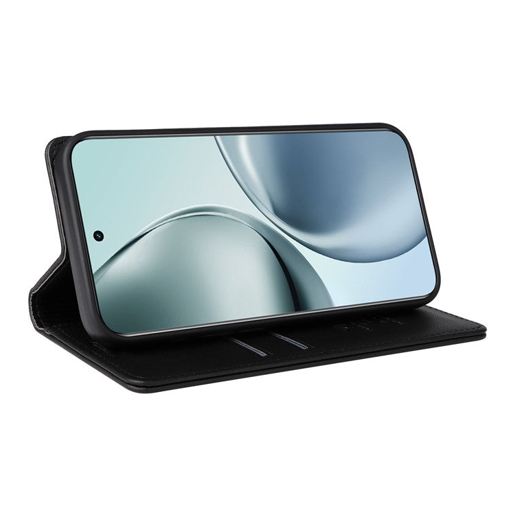 For Realme 14 Pro+ 5G Wallet Case YIKATU YK- 001 PU Leather Phone Cover with Stand - Black