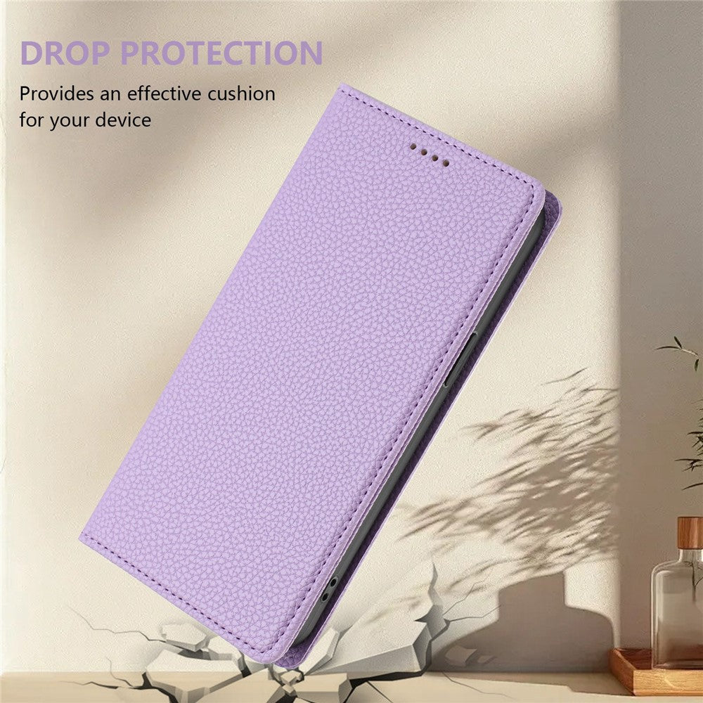 For Oppo Reno13 F 5G Wallet Case RFID Blocking Litchi Texture Leather Mobile Cover - Light Purple