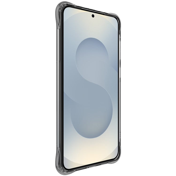 IMAK For Samsung Galaxy S25 Edge Case TPU Phone Cover Airbag Shockproof Protection - Transparent Black