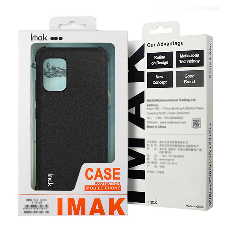 IMAK For Samsung Galaxy S25 Edge Case TPU Phone Cover Airbag Shockproof Protection - Transparent Black