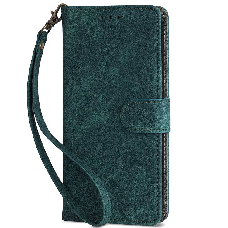 For vivo V50 5G Case Wallet RFID Blocking PU Leather Cover Viewing Stand - Green
