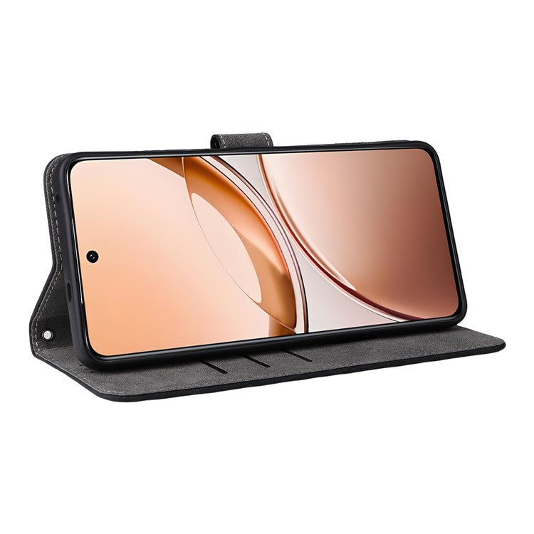 For vivo V50 Lite 4G / 5G Case Wallet RFID Blocking PU Leather Cover Viewing Stand - Black