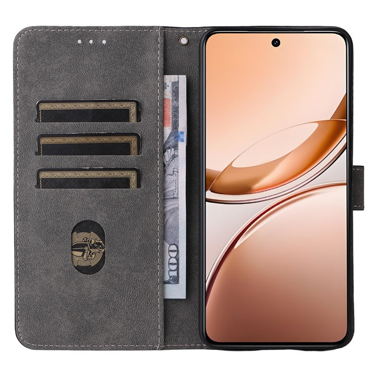 For vivo V50 Lite 4G / 5G Case Wallet RFID Blocking PU Leather Cover Viewing Stand - Brown