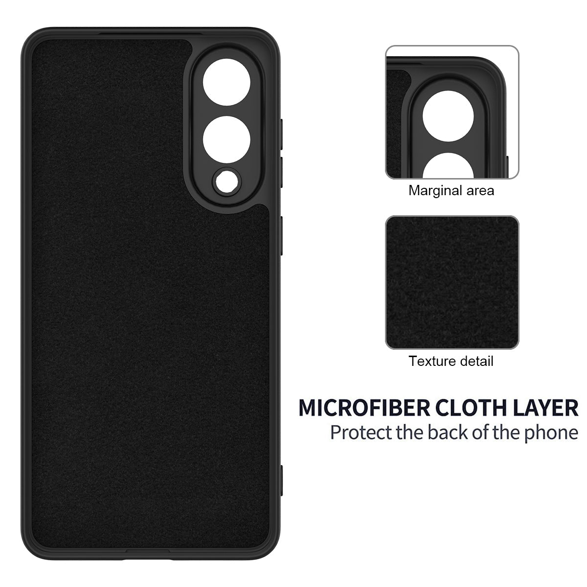 For Samsung Galaxy S25 Edge Liquid Silicone Case Phone Back Cover with Hand Strap - Black