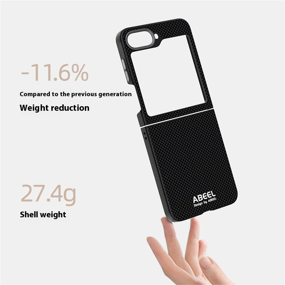 ABEEL For Samsung Galaxy Z Flip7 FE 5G / Z Flip6 5G Case Compatible with MagSafe Printed PC TPU Aluminum Alloy Leather Phone Cover - Green