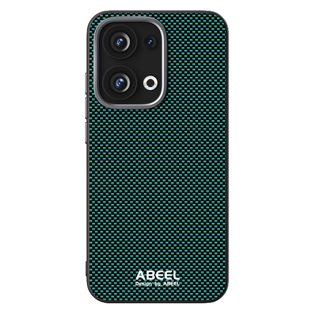 ABEEL For Oppo Reno13 5G (Global) Case Compatible with MagSafe Printed PC TPU Aluminum Alloy Leather Phone Cover - Green