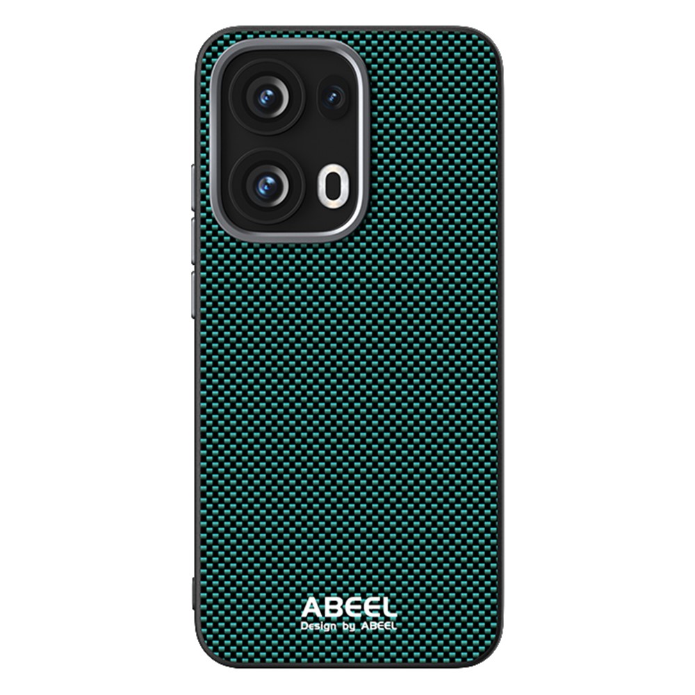 ABEEL For Oppo Reno13 Pro 5G Case Compatible with MagSafe Printed PC TPU Aluminum Alloy Leather Phone Cover - Green