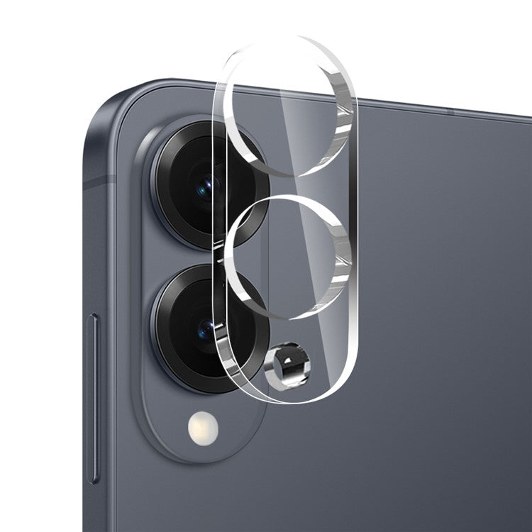 NORTHJO For Samsung Galaxy S25 Edge TPU Phone Case + Tempered Glass Film + Camera Lens Protector (Support Fingerprint Unlock)