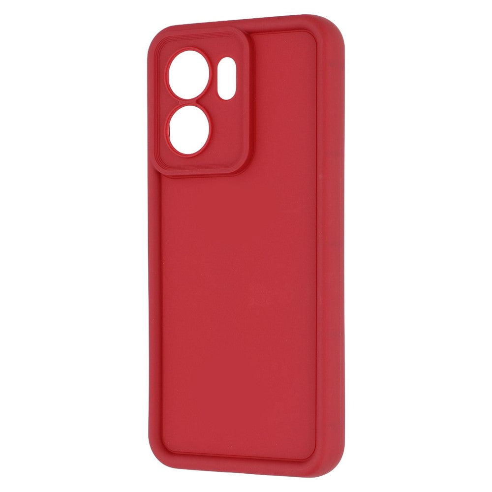 For Oppo Reno13 F 5G / Reno13 F 4G Case Grooved Design TPU Anti Slip Phone Cover - Red