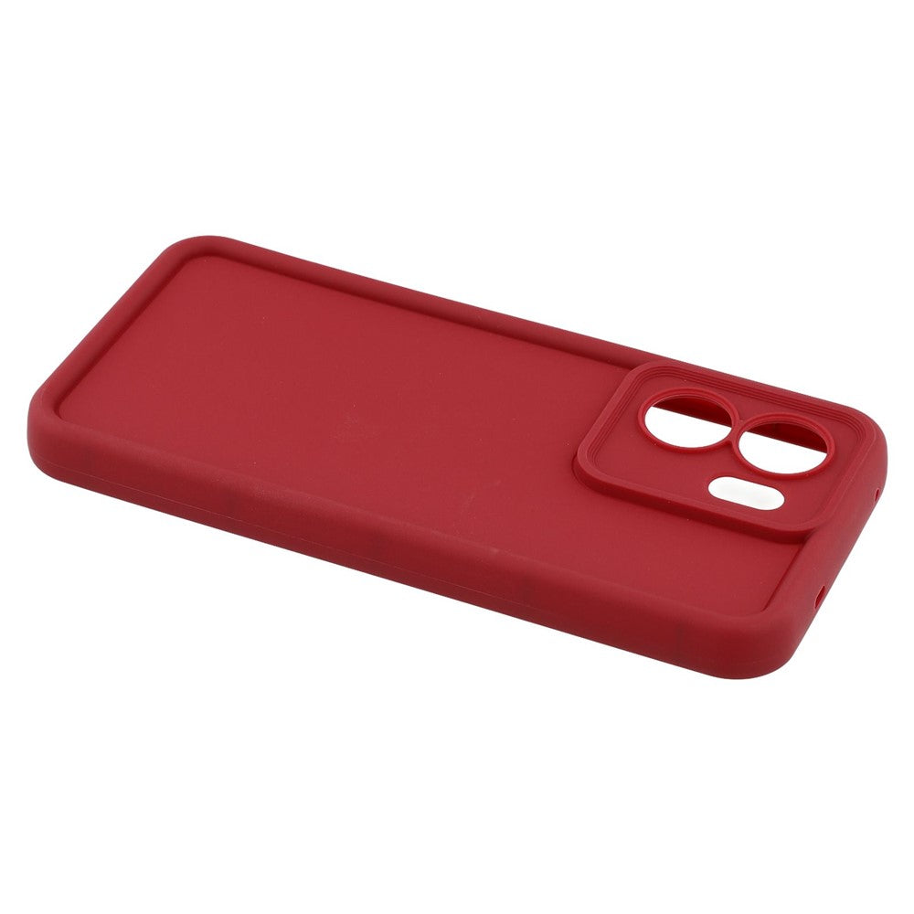 For Oppo Reno13 F 5G / Reno13 F 4G Case Grooved Design TPU Anti Slip Phone Cover - Red