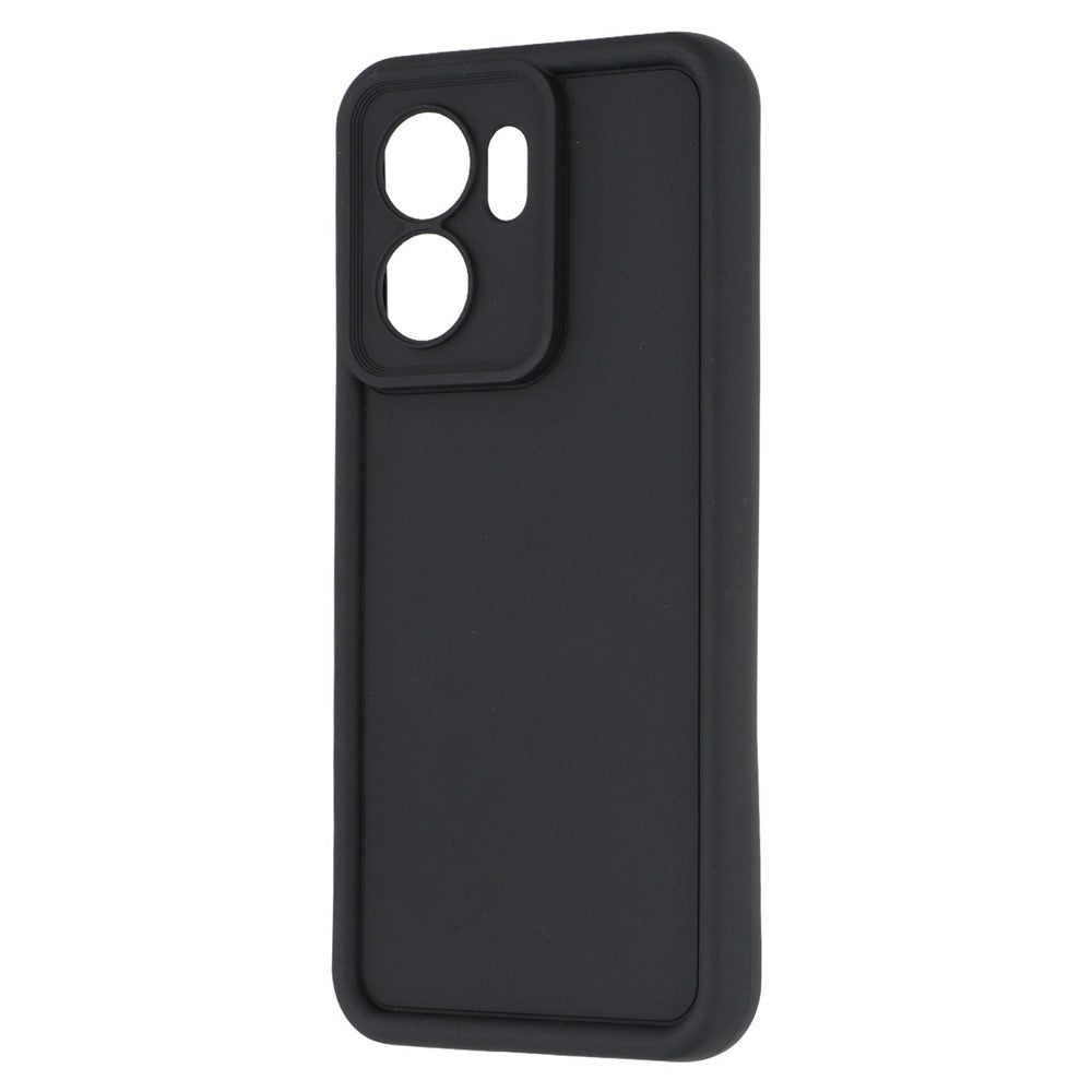 For Oppo Reno13 F 5G / Reno13 F 4G Case Grooved Design TPU Anti Slip Phone Cover - Black
