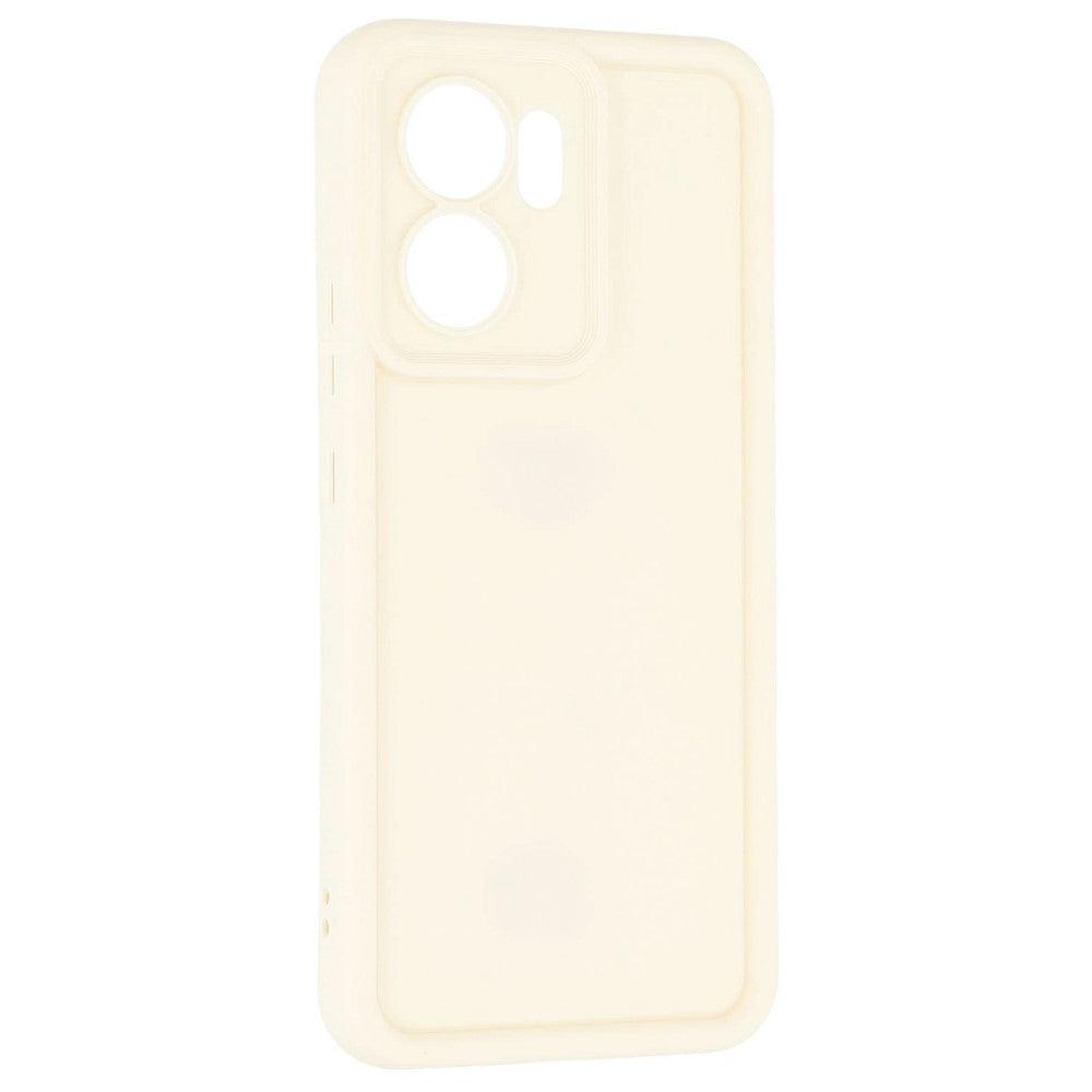 For Oppo Reno13 F 5G / Reno13 F 4G Case Grooved Design TPU Anti Slip Phone Cover - Beige