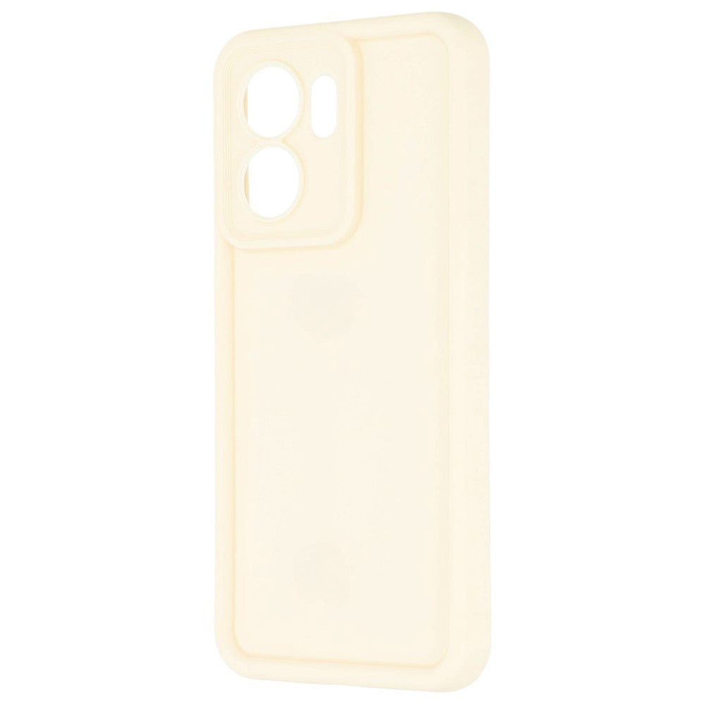 For Oppo Reno13 F 5G / Reno13 F 4G Case Grooved Design TPU Anti Slip Phone Cover - Beige