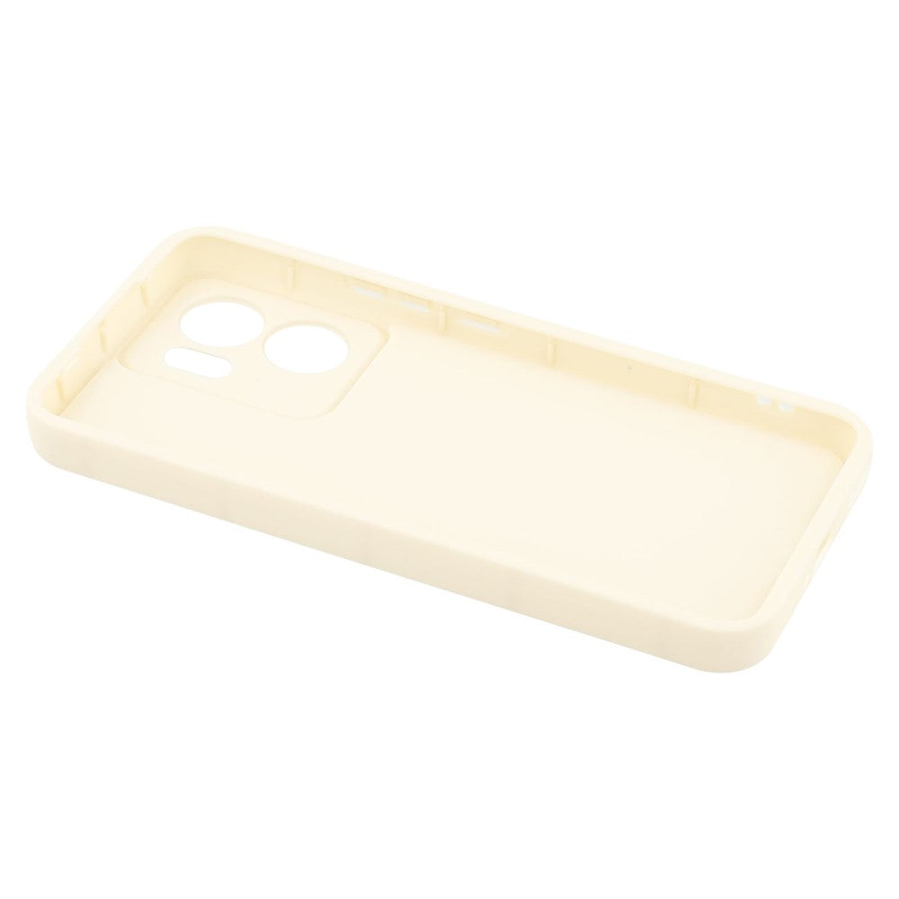 For Oppo Reno13 F 5G / Reno13 F 4G Case Grooved Design TPU Anti Slip Phone Cover - Beige