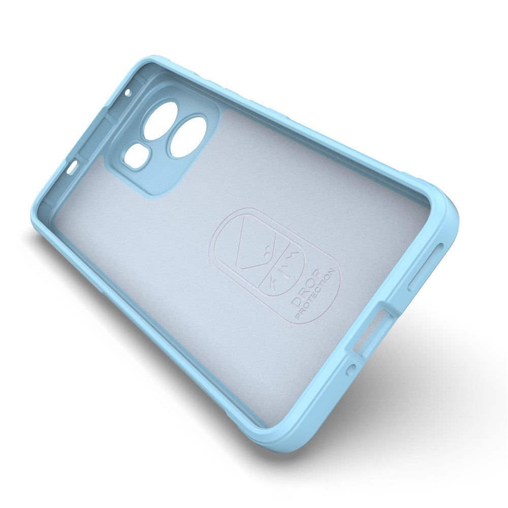 For Oppo Reno13 F 5G Case Anti-Drop Soft TPU Rugged Phone Back Cover - Baby Blue