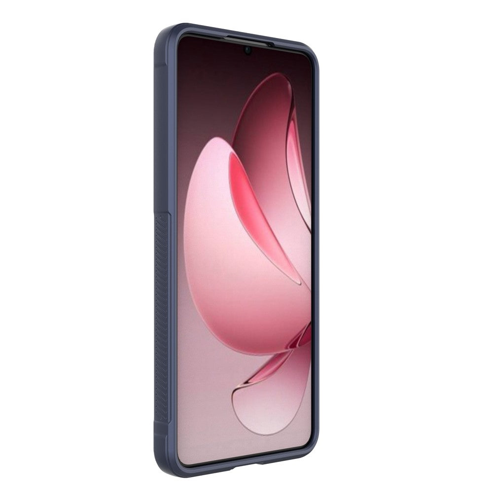 For Oppo Reno13 F 5G Case Anti-Drop Soft TPU Rugged Phone Back Cover - Dark Blue