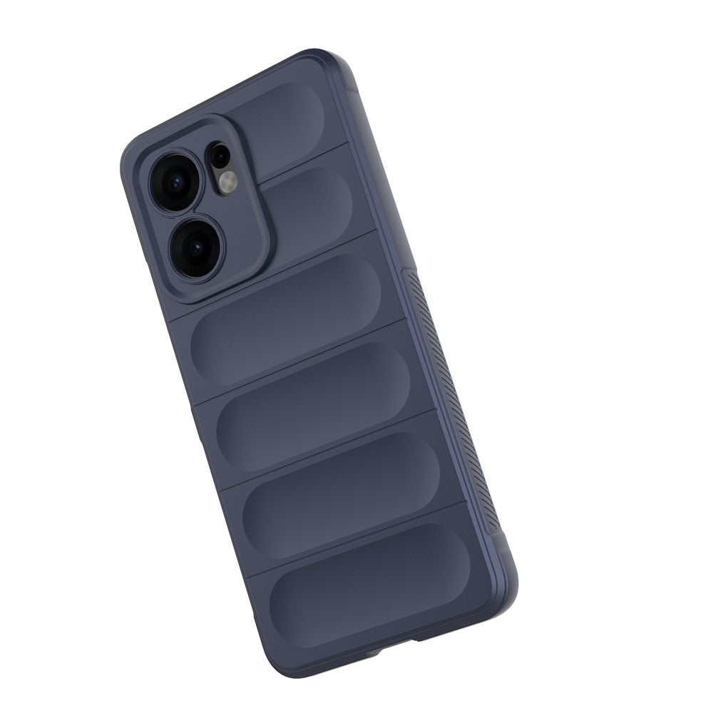 For Oppo Reno13 F 5G Case Anti-Drop Soft TPU Rugged Phone Back Cover - Dark Blue