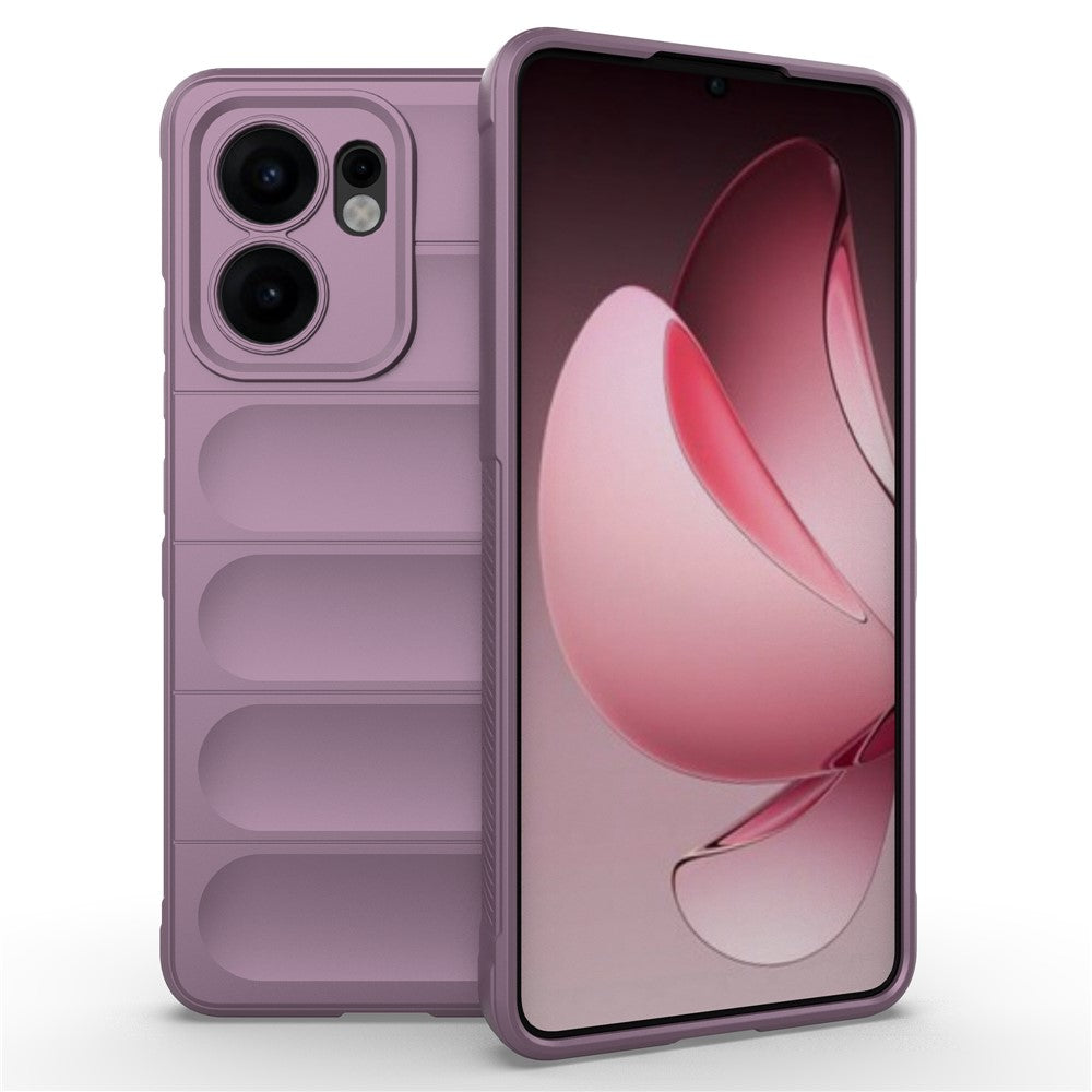 For Oppo Reno13 F 5G Case Anti-Drop Soft TPU Rugged Phone Back Cover - Light Purple