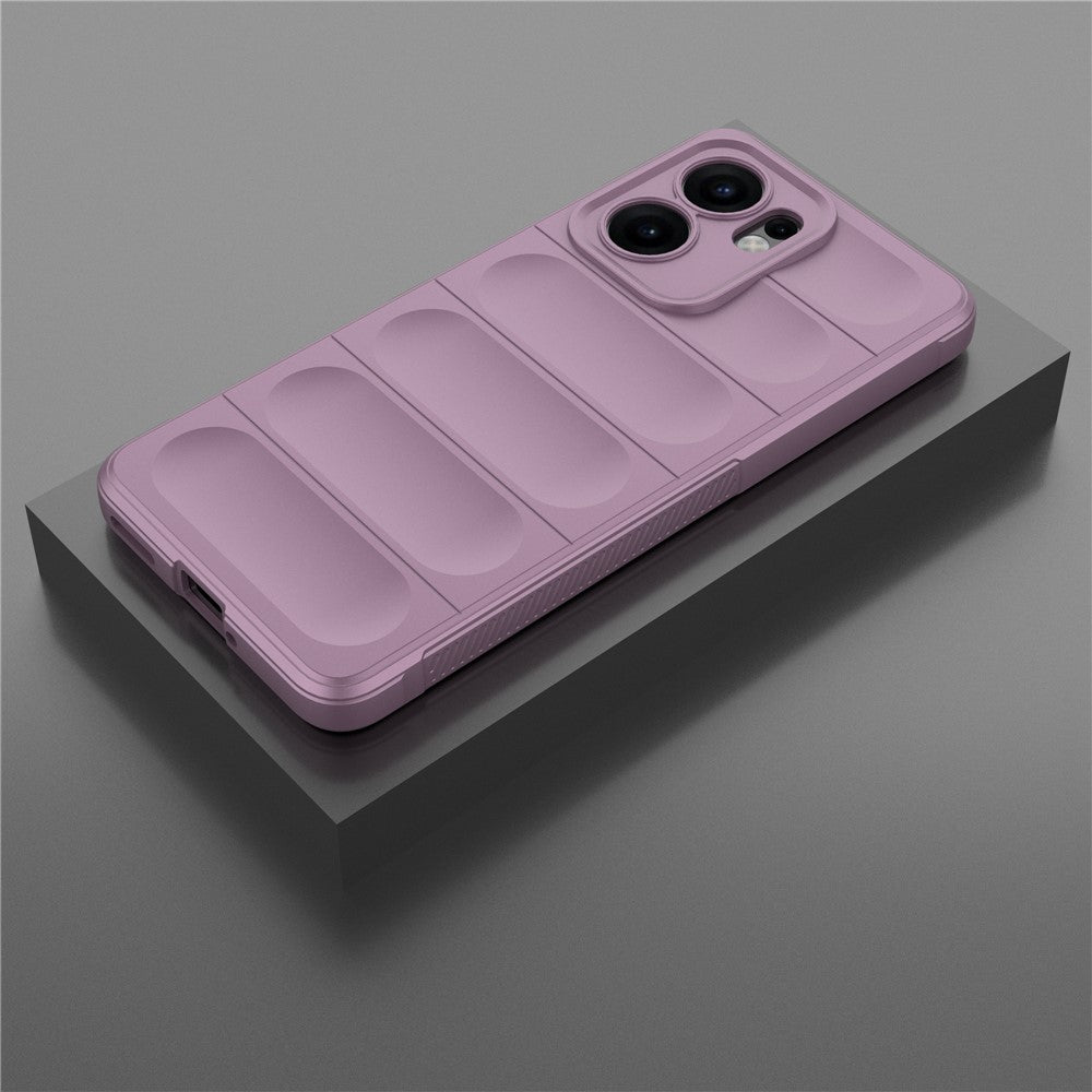 For Oppo Reno13 F 5G Case Anti-Drop Soft TPU Rugged Phone Back Cover - Light Purple