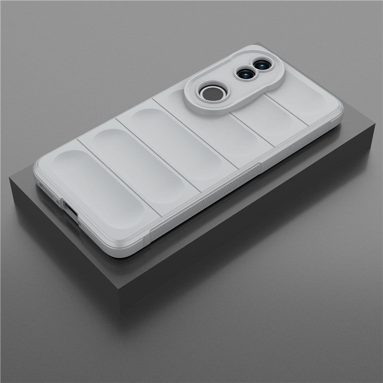 For vivo V50 5G Case Anti-Drop Soft TPU Rugged Phone Back Cover - Light Grey