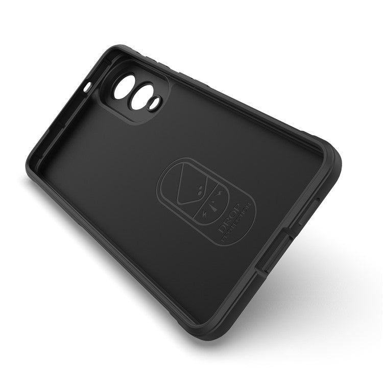 For Samsung Galaxy S25 Edge Case Anti-Drop Soft TPU Rugged Phone Back Cover - Black