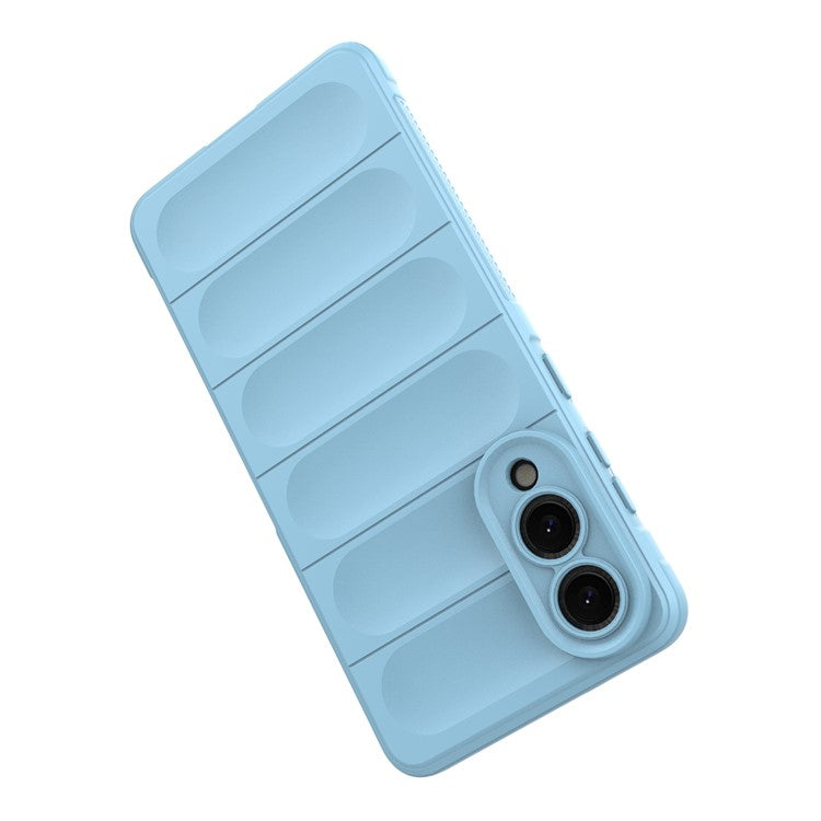 For Samsung Galaxy S25 Edge Case Anti-Drop Soft TPU Rugged Phone Back Cover - Baby Blue