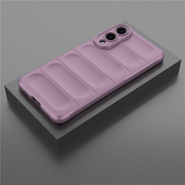 For Samsung Galaxy S25 Edge Case Anti-Drop Soft TPU Rugged Phone Back Cover - Light Purple