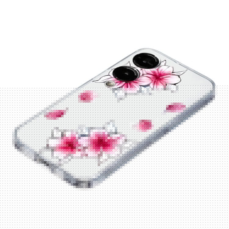 For Samsung Galaxy S25 Edge Case Soft TPU Phone Back Cover Pattern Printing - Sakura
