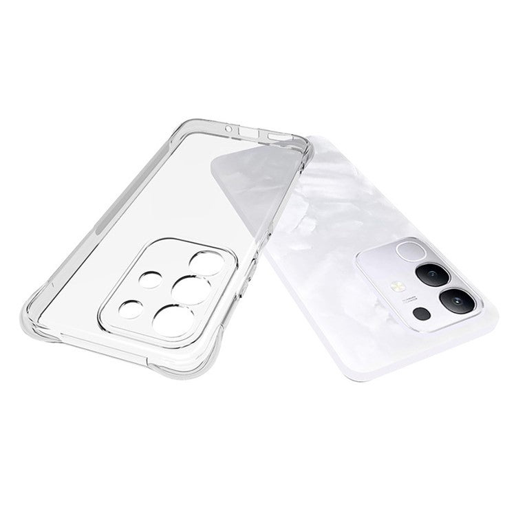For vivo Y29 4G  /  T4x 5G TPU Phone Case Non Slip Transparent Mobile Phone Cover
