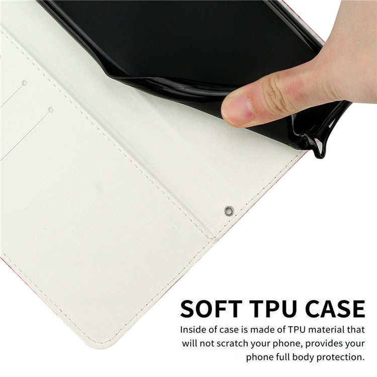 For Samsung Galaxy S25 Edge Stand Case Marble Pattern PU Leather Wallet Phone Cover - Blue / Green
