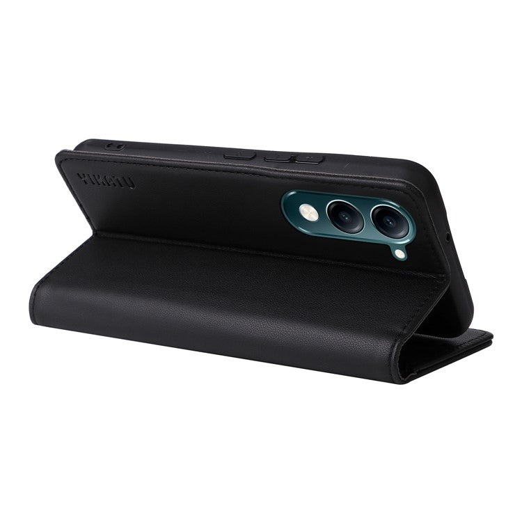 For vivo Y04 4G / vivo Y29s 5G Wallet Case YIKATU YK- 001 PU Leather Phone Cover with Stand - Black