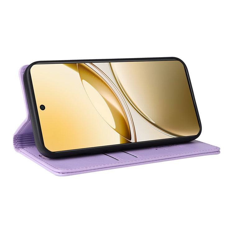 For vivo V50 5G Wallet Case YIKATU YK- 001 PU Leather Phone Cover with Stand -  Light Purple