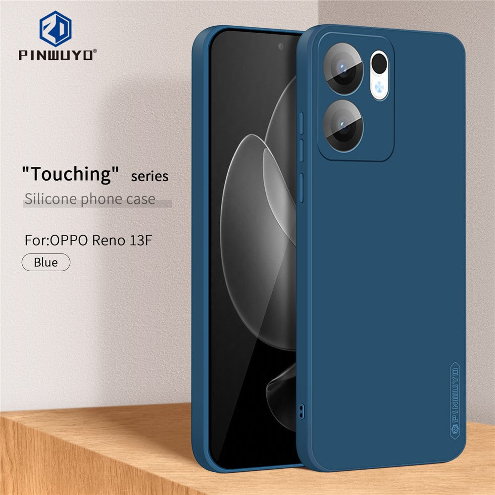 For Oppo Reno13 F 4G / Oppo Reno13 F 5G Phone Case PINWUYO Soft Matte TPU Mobile Back Cover - Blue