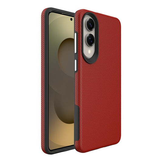 For Samsung Galaxy S25 Edge Case TPU + PC Four Corner Anti-Drop Phone Cover - Red