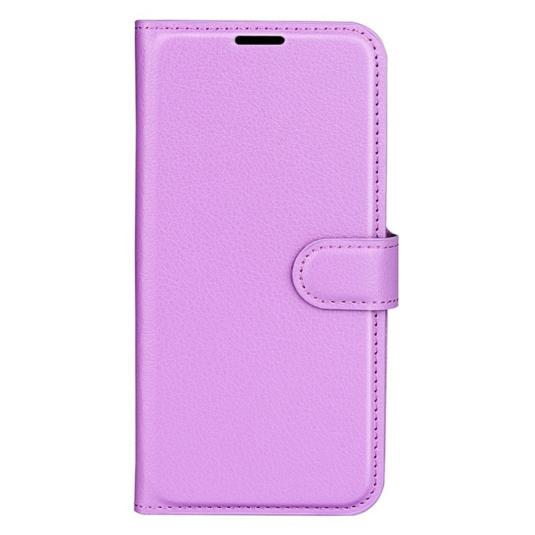 For vivo V50 Lite 5G Case Litchi Texture Shockproof Leather Wallet Phone Cover - Purple