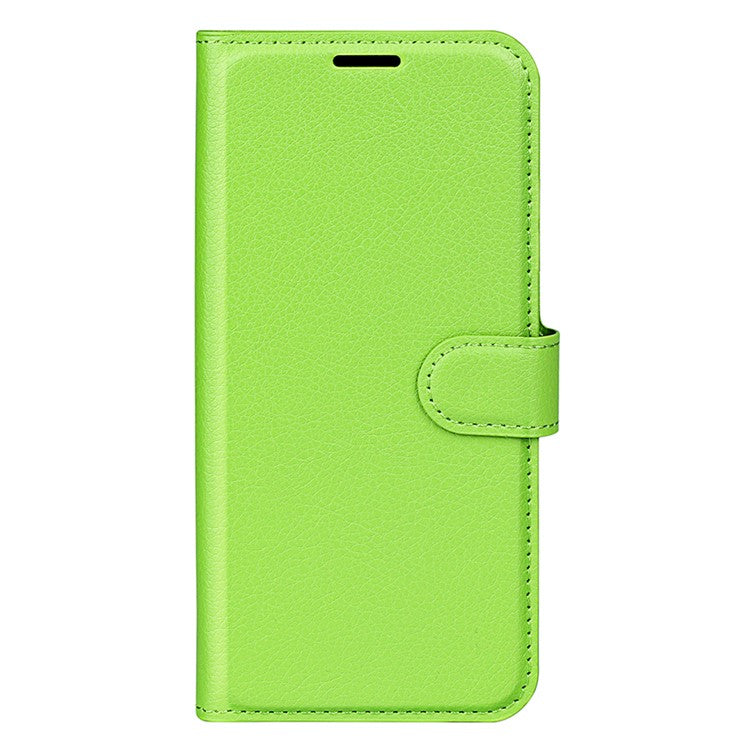 For vivo Y04 4G Case Litchi Texture Shockproof Leather Wallet Phone Cover - Green