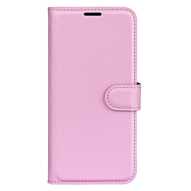 For vivo Y29 4G Case Litchi Texture Shockproof Leather Wallet Phone Cover - Pink