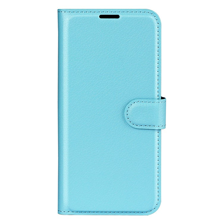 For vivo Y29 4G Case Litchi Texture Shockproof Leather Wallet Phone Cover - Blue