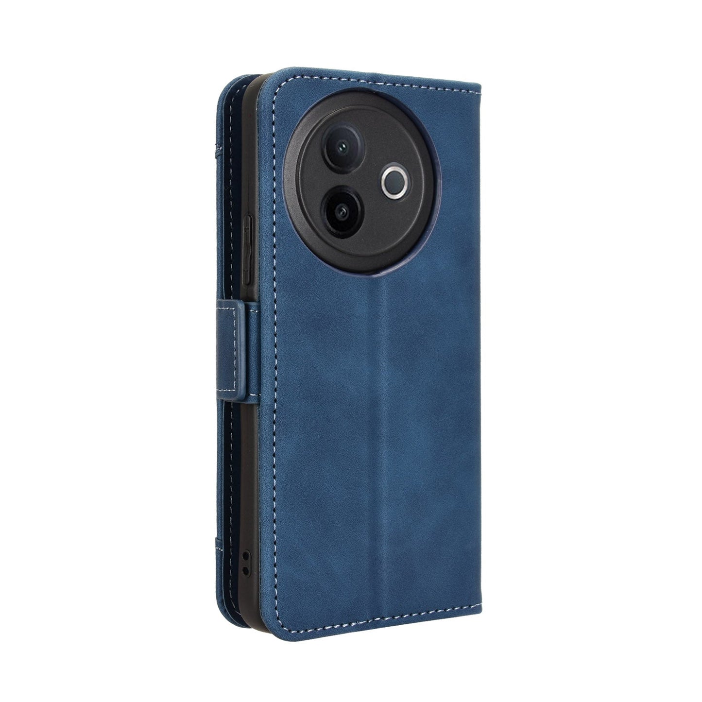 For vivo Y39 5G Leather Case Phone Wallet Cover with Multiple Card Slots - Blue