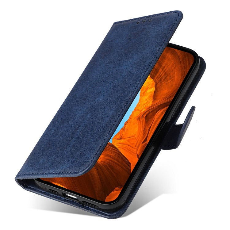 For vivo Y29s 5G / Y04 4G Case Wallet PU Leather Folio Flip Phone Cover - Blue