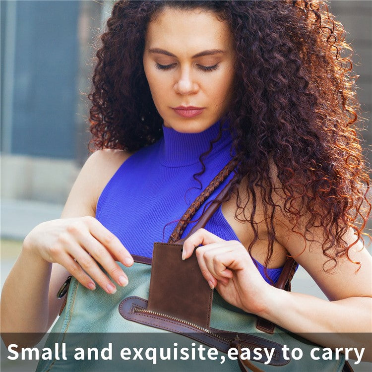 BETOPNICE 003 For vivo Y29s 5G  /  Y04 4G Case Magnetic Closure RFID Blocking Wallet Stand Leather Phone Cover - Brown