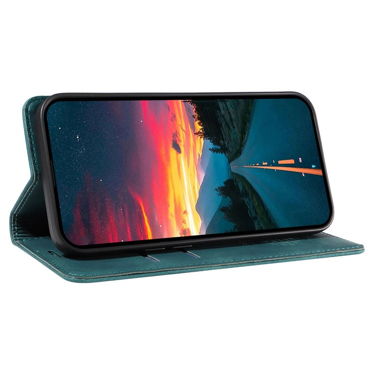 BETOPNICE 003 For vivo V50 5G Case Magnetic Closure RFID Blocking Wallet Stand Leather Phone Cover - Green