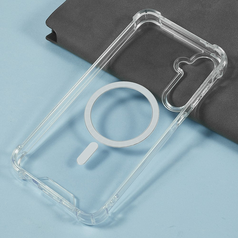 For Samsung Galaxy A17 5G / A16 4G / 5G Clear Phone Case Compatible with MagSafe 1.5mm Shockproof Back Cover
