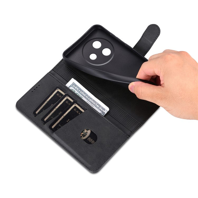AZNS For vivo Y300i 5G  /  Y39 5G Case PU Leather Wallet Phone Cover - Black