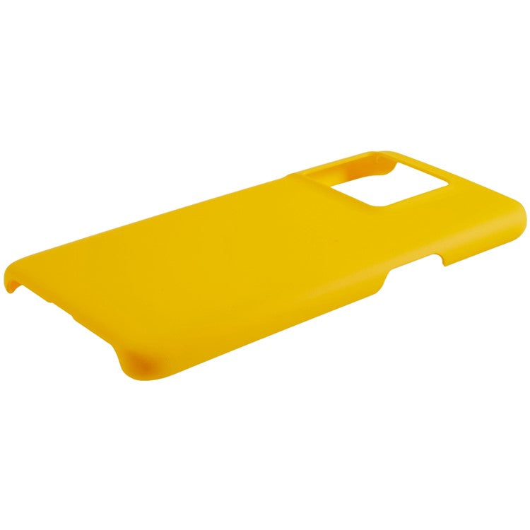 For OnePlus Ace Pro 5G / 10T 5G Rubberized Phone Case Glossy Hard PC Non-Slip Shockproof Cove - Yellow