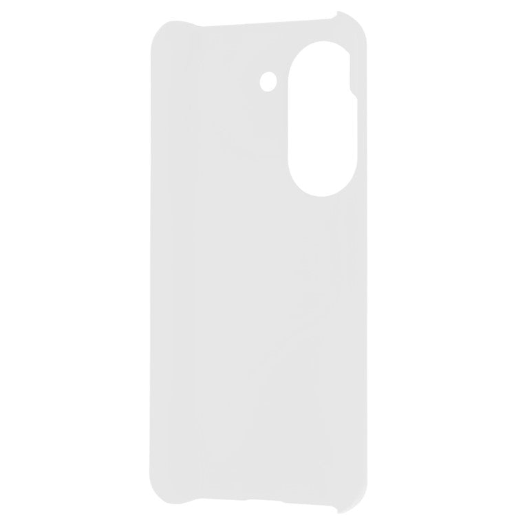 For Asus Zenfone 9 5G Glossy Rubberized Mobile Everyday Case Hard PC Shockproof Defender Phone Cover - White
