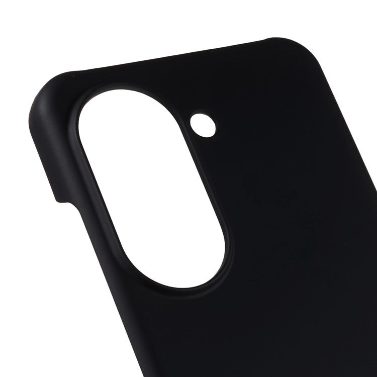 For Asus Zenfone 9 5G Glossy Rubberized Mobile Everyday Case Hard PC Shockproof Defender Phone Cover - Black