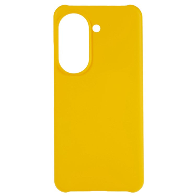 For Asus Zenfone 9 5G Glossy Rubberized Mobile Everyday Case Hard PC Shockproof Defender Phone Cover - Yellow