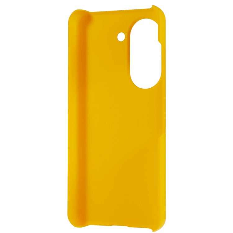 For Asus Zenfone 9 5G Glossy Rubberized Mobile Everyday Case Hard PC Shockproof Defender Phone Cover - Yellow